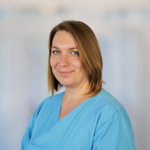 Liliya Junge ist Medizinische Fachangestellte im Aufnahme- und Diagnostikzentrum im Amalie Sieveking Krankenhaus Hamburg Volksdorf