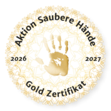 Logo Aktion Saubere Hände Gold-Zertifikat