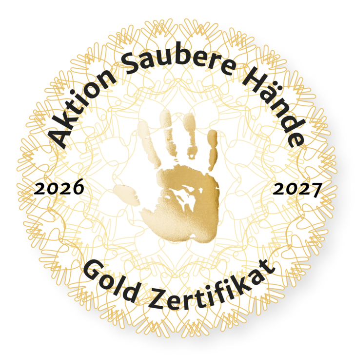 Logo Aktion Saubere Hände Gold-Zertifikat